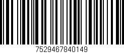 Código de barras (EAN, GTIN, SKU, ISBN): '7529467840149'