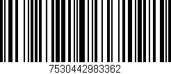 Código de barras (EAN, GTIN, SKU, ISBN): '7530442983362'