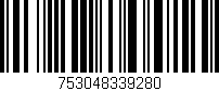 Código de barras (EAN, GTIN, SKU, ISBN): '753048339280'