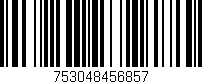 Código de barras (EAN, GTIN, SKU, ISBN): '753048456857'