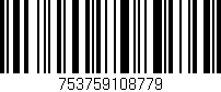 Código de barras (EAN, GTIN, SKU, ISBN): '753759108779'