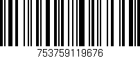 Código de barras (EAN, GTIN, SKU, ISBN): '753759119676'