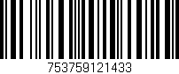 Código de barras (EAN, GTIN, SKU, ISBN): '753759121433'