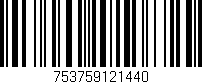 Código de barras (EAN, GTIN, SKU, ISBN): '753759121440'