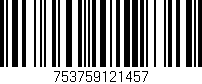 Código de barras (EAN, GTIN, SKU, ISBN): '753759121457'