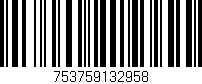 Código de barras (EAN, GTIN, SKU, ISBN): '753759132958'