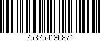 Código de barras (EAN, GTIN, SKU, ISBN): '753759136871'