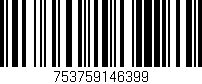 Código de barras (EAN, GTIN, SKU, ISBN): '753759146399'