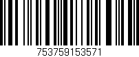Código de barras (EAN, GTIN, SKU, ISBN): '753759153571'