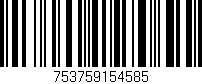 Código de barras (EAN, GTIN, SKU, ISBN): '753759154585'