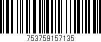 Código de barras (EAN, GTIN, SKU, ISBN): '753759157135'