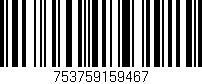 Código de barras (EAN, GTIN, SKU, ISBN): '753759159467'
