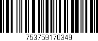 Código de barras (EAN, GTIN, SKU, ISBN): '753759170349'