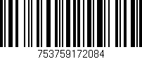Código de barras (EAN, GTIN, SKU, ISBN): '753759172084'