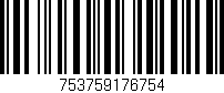 Código de barras (EAN, GTIN, SKU, ISBN): '753759176754'