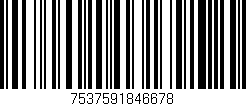 Código de barras (EAN, GTIN, SKU, ISBN): '7537591846678'