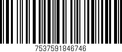 Código de barras (EAN, GTIN, SKU, ISBN): '7537591846746'