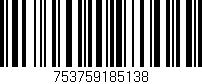 Código de barras (EAN, GTIN, SKU, ISBN): '753759185138'