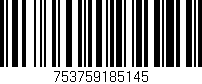 Código de barras (EAN, GTIN, SKU, ISBN): '753759185145'