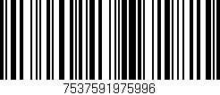 Código de barras (EAN, GTIN, SKU, ISBN): '7537591975996'