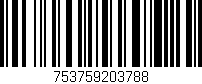 Código de barras (EAN, GTIN, SKU, ISBN): '753759203788'