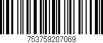 Código de barras (EAN, GTIN, SKU, ISBN): '753759207069'