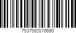 Código de barras (EAN, GTIN, SKU, ISBN): '7537592070690'