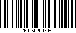 Código de barras (EAN, GTIN, SKU, ISBN): '7537592096058'