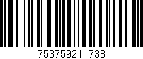 Código de barras (EAN, GTIN, SKU, ISBN): '753759211738'