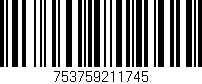 Código de barras (EAN, GTIN, SKU, ISBN): '753759211745'