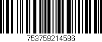 Código de barras (EAN, GTIN, SKU, ISBN): '753759214586'