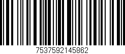 Código de barras (EAN, GTIN, SKU, ISBN): '7537592145862'