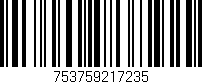 Código de barras (EAN, GTIN, SKU, ISBN): '753759217235'