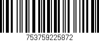 Código de barras (EAN, GTIN, SKU, ISBN): '753759225872'