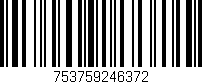 Código de barras (EAN, GTIN, SKU, ISBN): '753759246372'