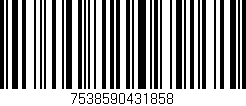 Código de barras (EAN, GTIN, SKU, ISBN): '7538590431858'