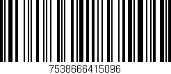 Código de barras (EAN, GTIN, SKU, ISBN): '7538666415096'