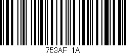 Código de barras (EAN, GTIN, SKU, ISBN): '753AF/1A'