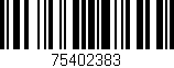 Código de barras (EAN, GTIN, SKU, ISBN): '75402383'