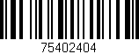 Código de barras (EAN, GTIN, SKU, ISBN): '75402404'