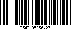 Código de barras (EAN, GTIN, SKU, ISBN): '7547185856426'