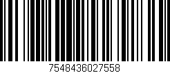 Código de barras (EAN, GTIN, SKU, ISBN): '7548436027558'