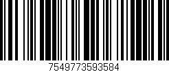 Código de barras (EAN, GTIN, SKU, ISBN): '7549773593584'