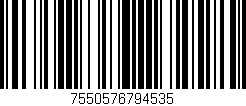 Código de barras (EAN, GTIN, SKU, ISBN): '7550576794535'