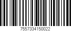 Código de barras (EAN, GTIN, SKU, ISBN): '7557334150022'