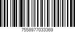 Código de barras (EAN, GTIN, SKU, ISBN): '7558977033369'