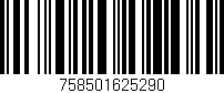 Código de barras (EAN, GTIN, SKU, ISBN): '758501625290'