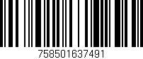 Código de barras (EAN, GTIN, SKU, ISBN): '758501637491'