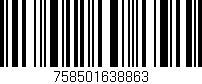 Código de barras (EAN, GTIN, SKU, ISBN): '758501638863'