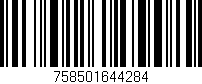 Código de barras (EAN, GTIN, SKU, ISBN): '758501644284'